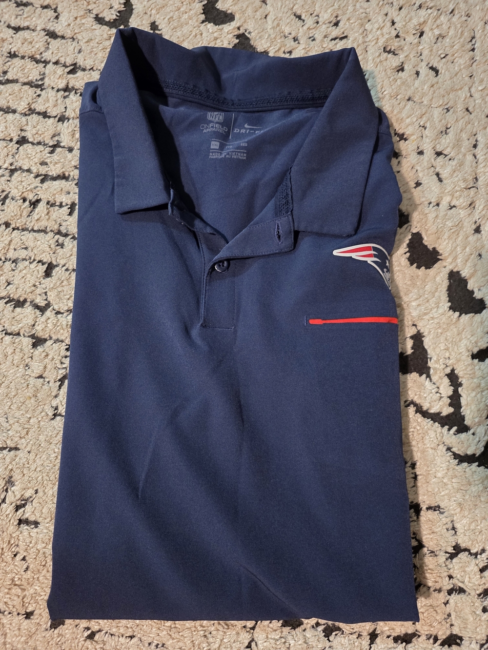 Nike Men’s Navy Polo with Red Accent